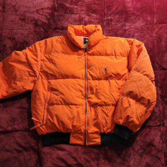 Browning Jackets & Coats Vintage Browning Orange Down Jacket Size